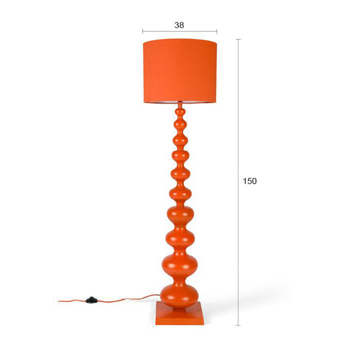 When Orange Is King Floor Lamp