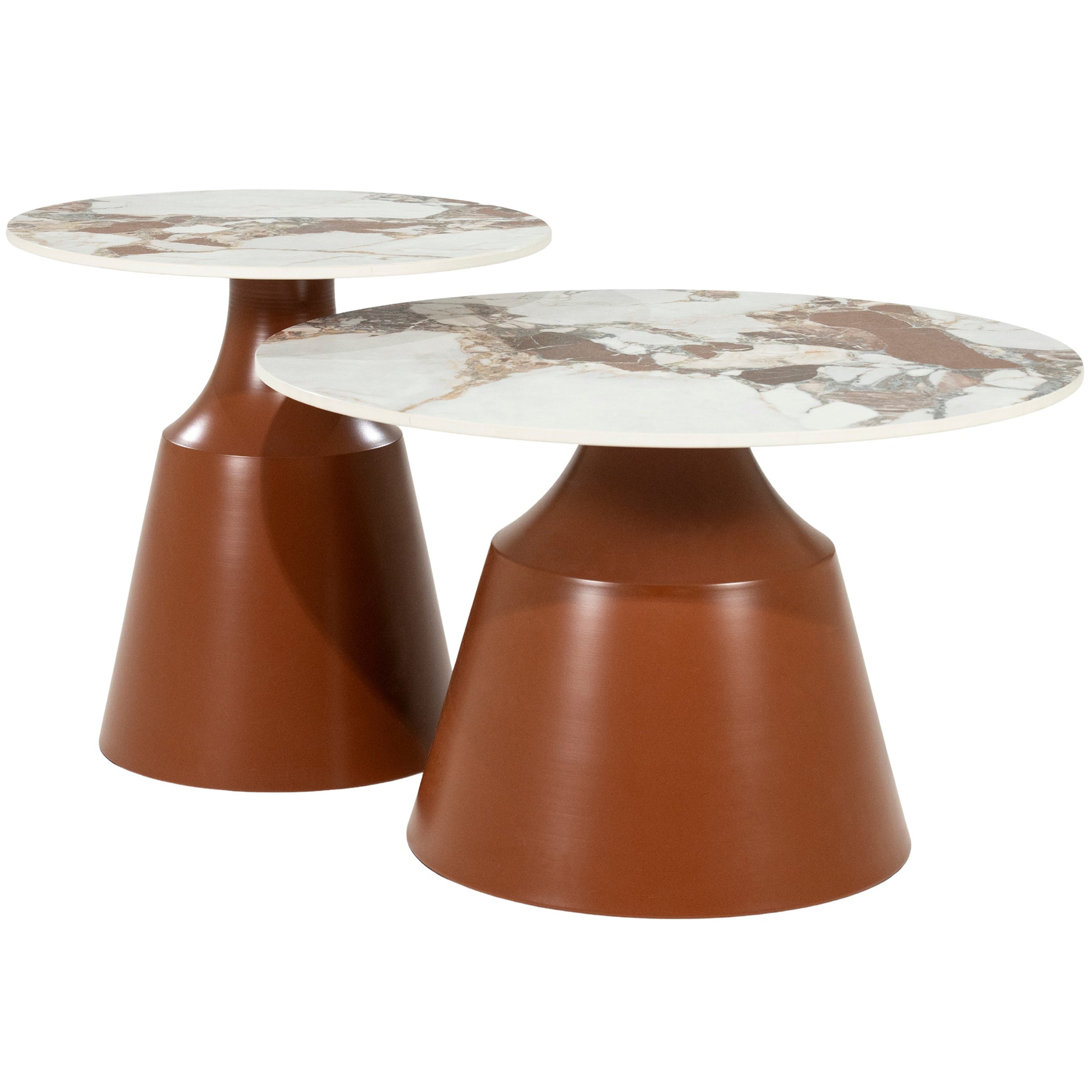Roka Brown Coffee Table (2/Set)