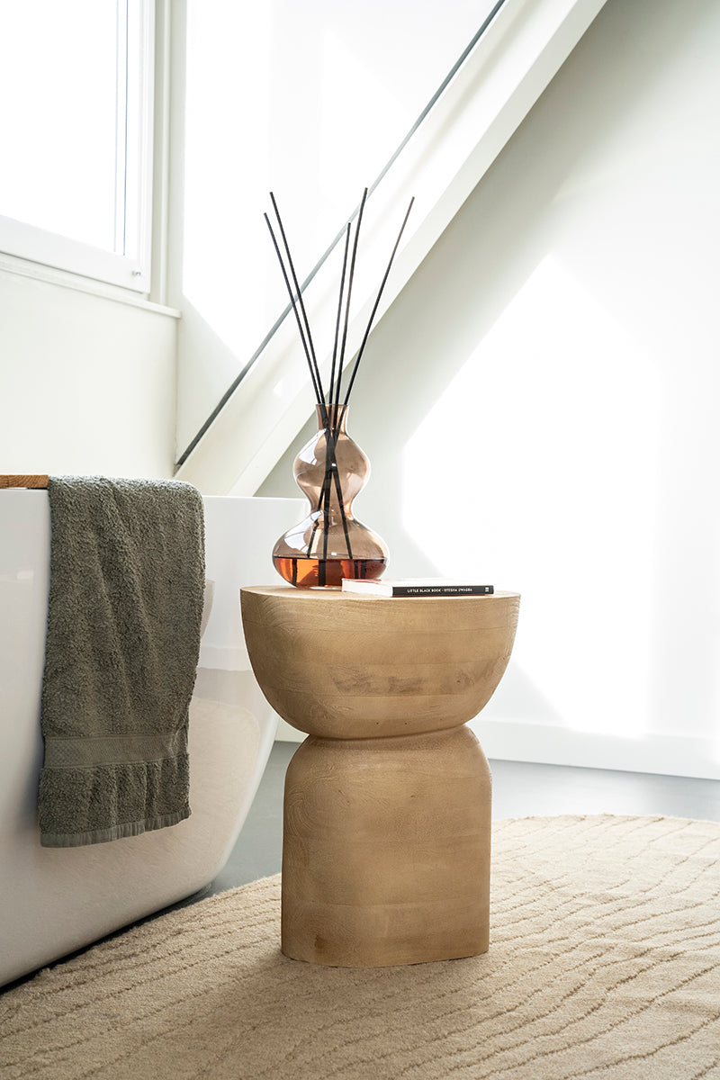 Cobble Wood Side Table - WOO .Design