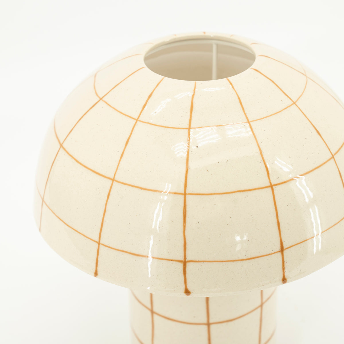 Trazo Beige Small Table Lamp