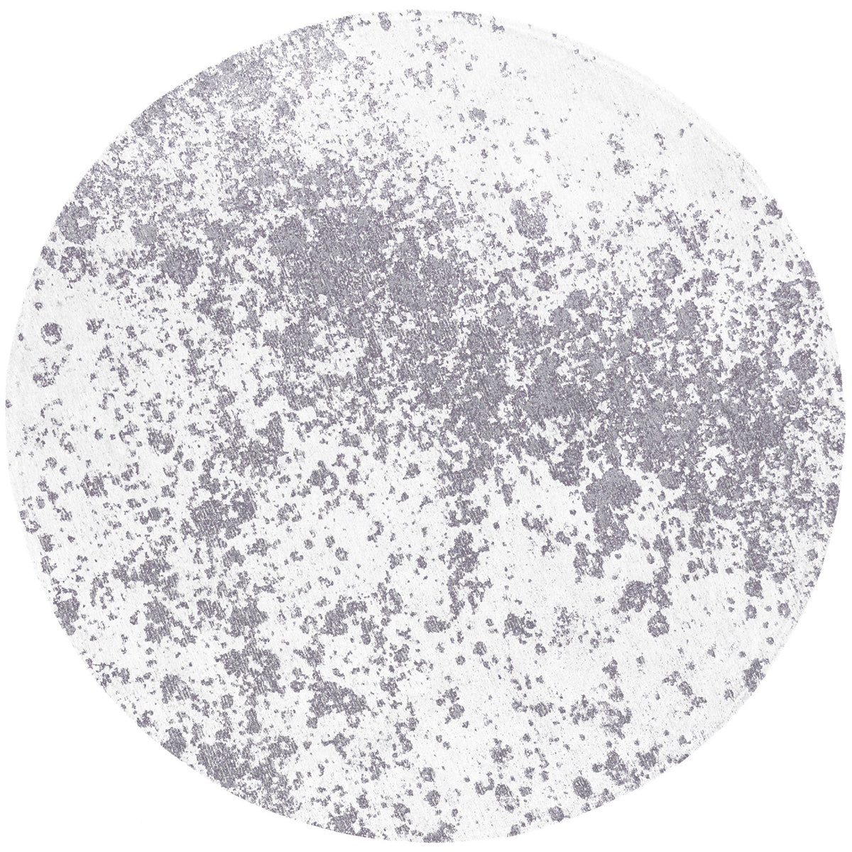 Moon Light Gray Round Carpet