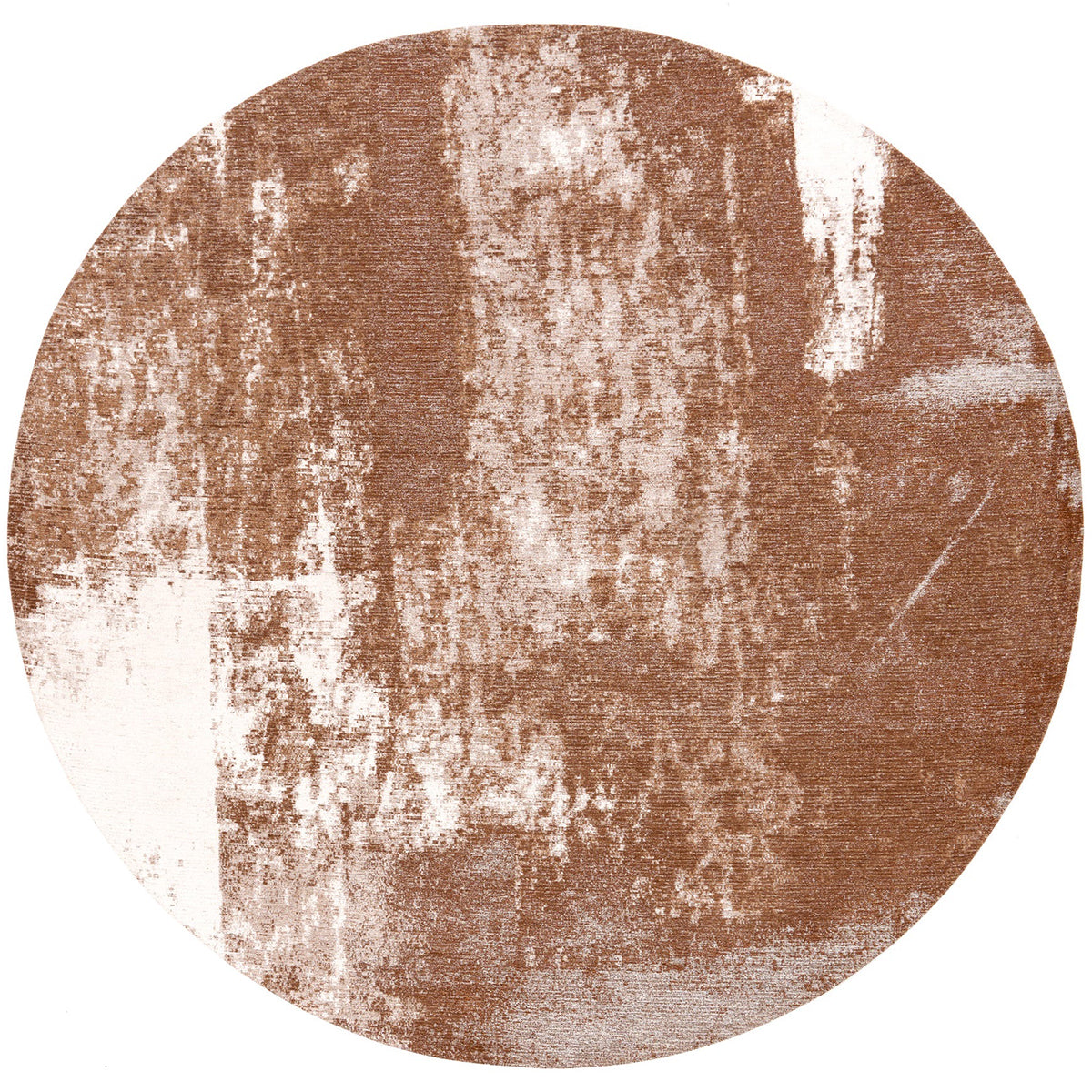 Rust Copper Round Carpet
