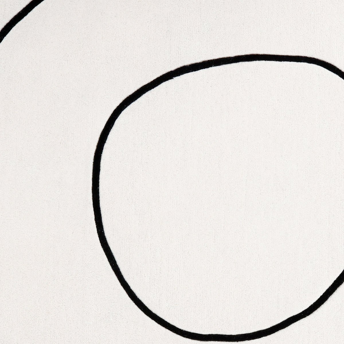 Loop Ivory Round Carpet