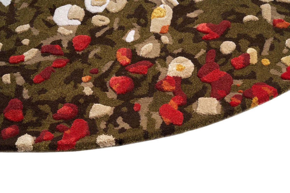 Spring Flowers Round Carpet - WOO .Design