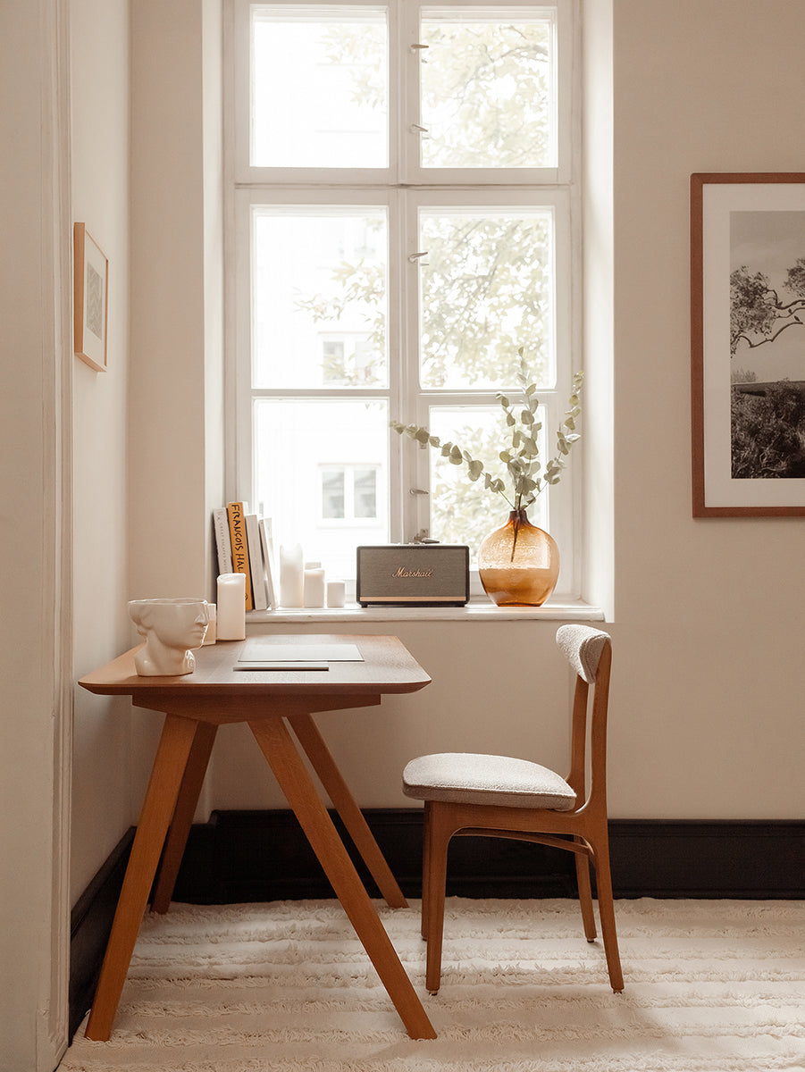 Minimalist Oak Wood Mid-Century Desk - WOO .Design