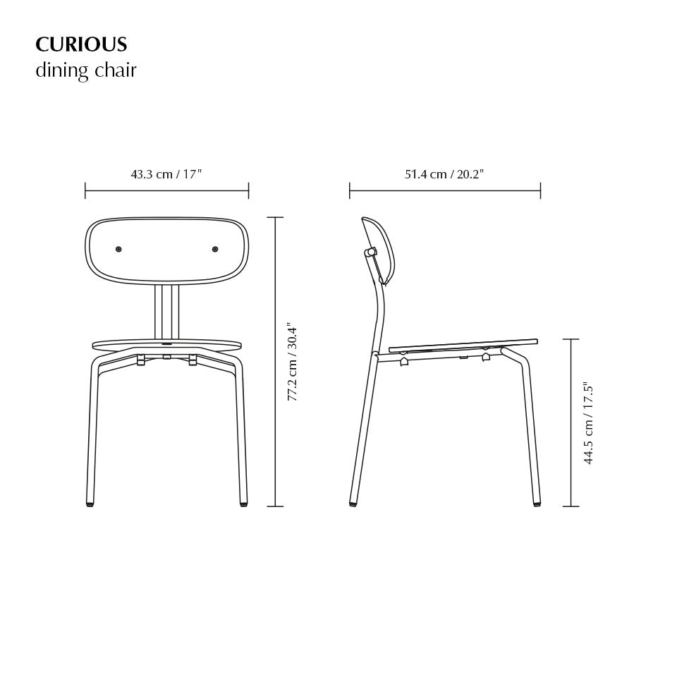 Curious Smoked Oak Wood Chair