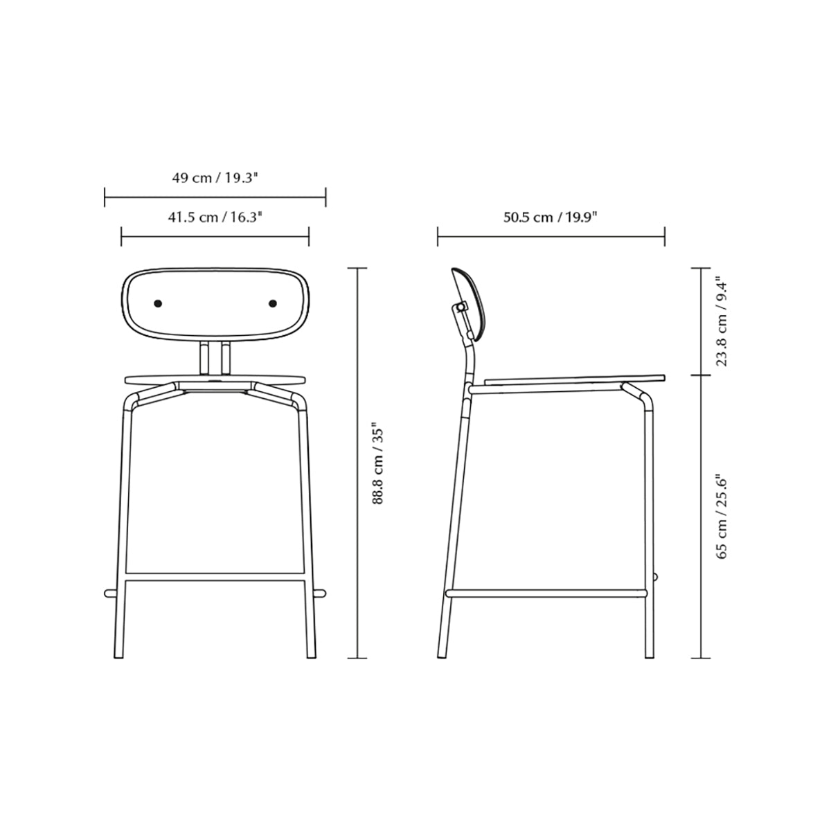 Curious Counter Stool with Cushion