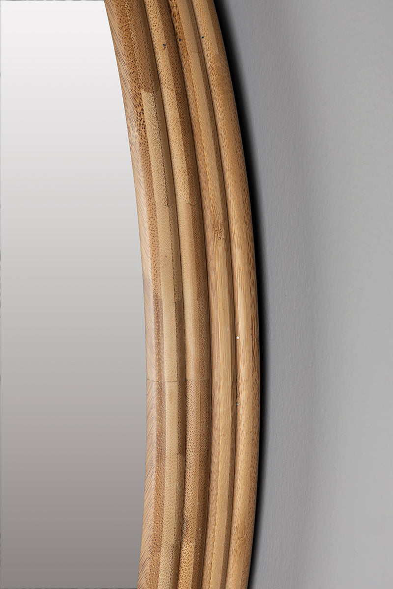 Caroun Bamboo Wood Mirror