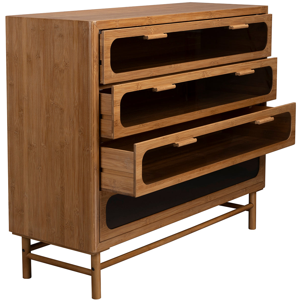 Caroun Bamboo Wood Wide Dresser