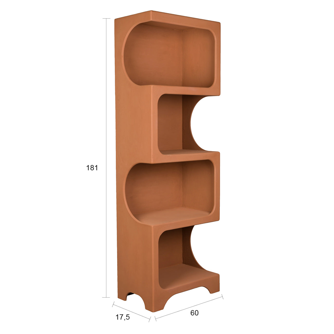 Dundee Terracotta Slim Shelf