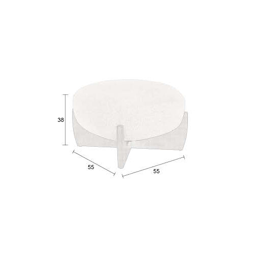 Emilius Beige Pouf