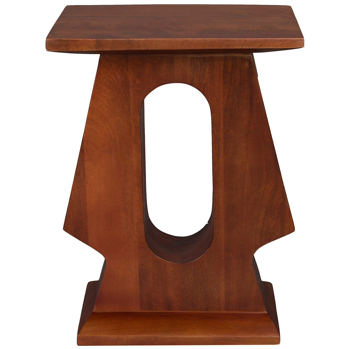 Pilaster Brown Mango Wood Side Table