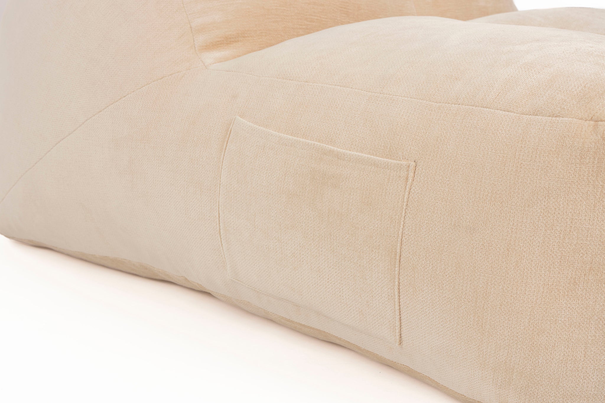 Tombag Beige Lounge Chair