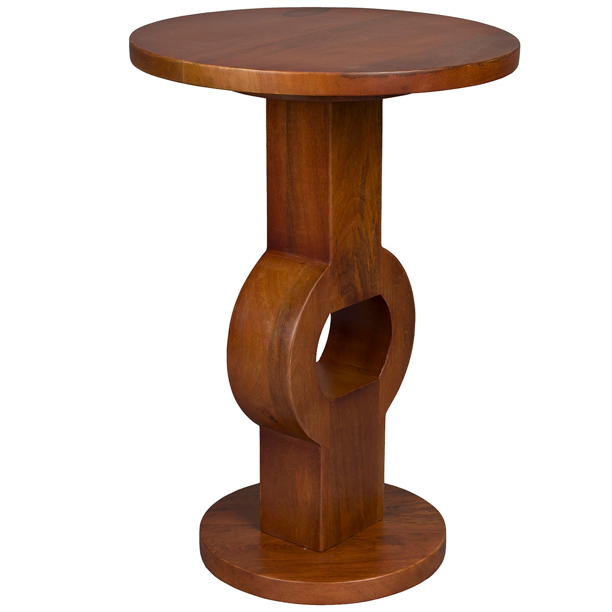 Tondo Brown Mango Wood Side Table
