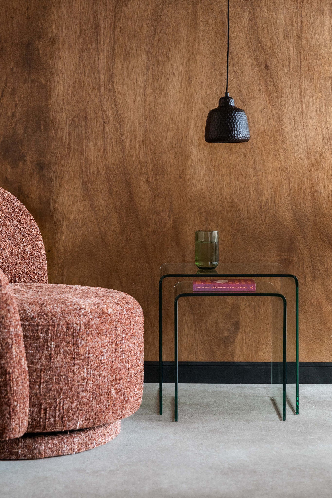 Vetro Transparant Side Table (2/Set)