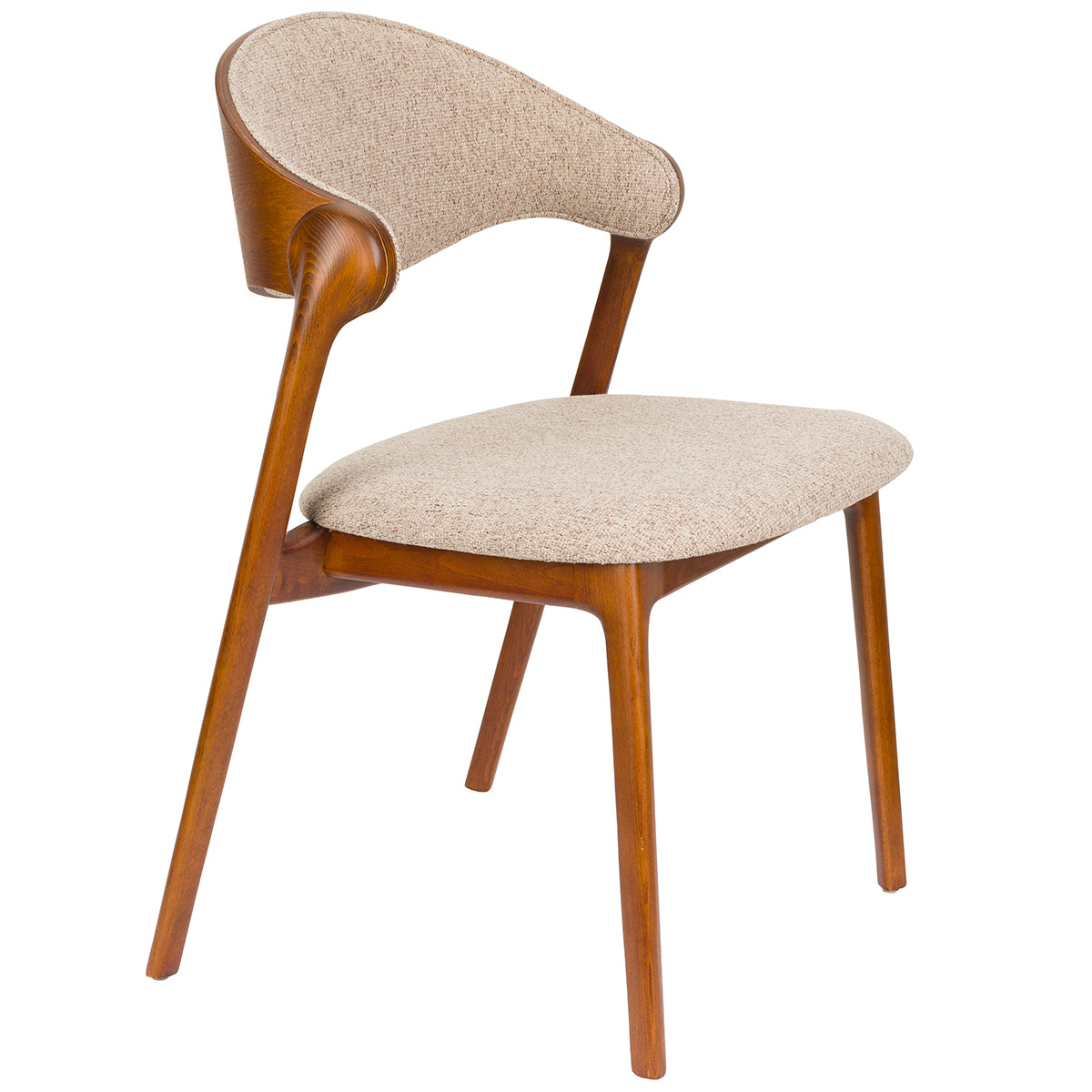 Babington Beige/Walnut Chair (2/Set)