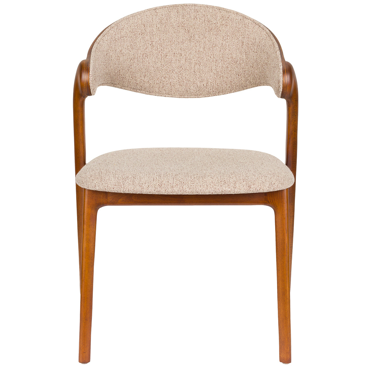 Babington Beige/Walnut Chair (2/Set)