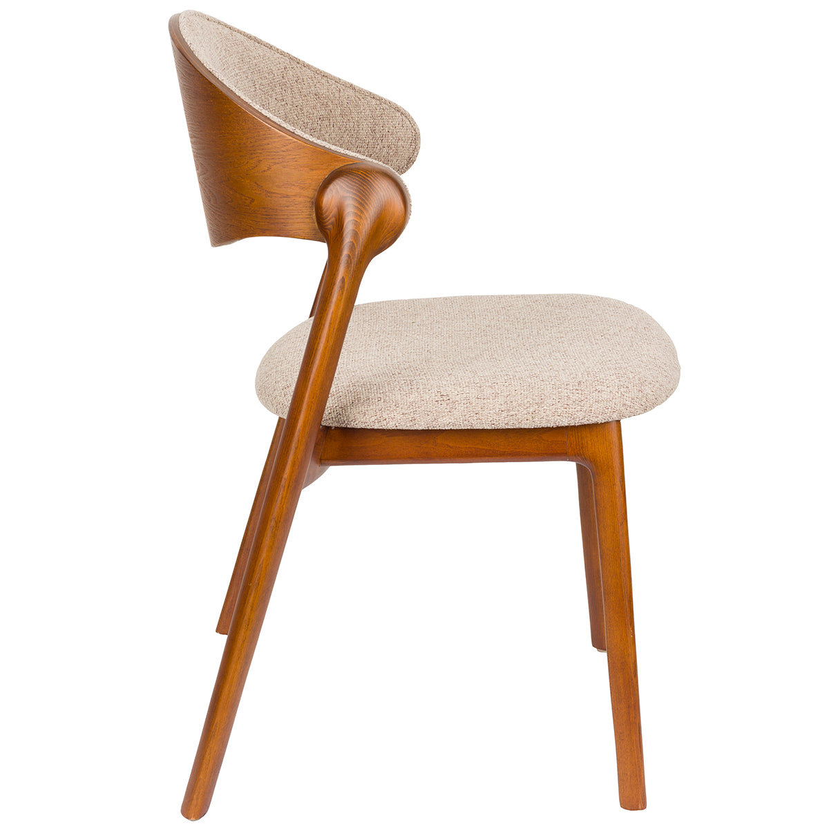 Babington Beige/Walnut Chair (2/Set)