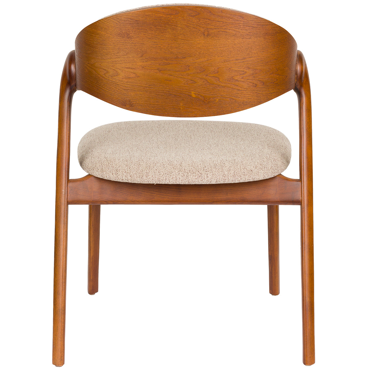 Babington Beige/Walnut Chair (2/Set)