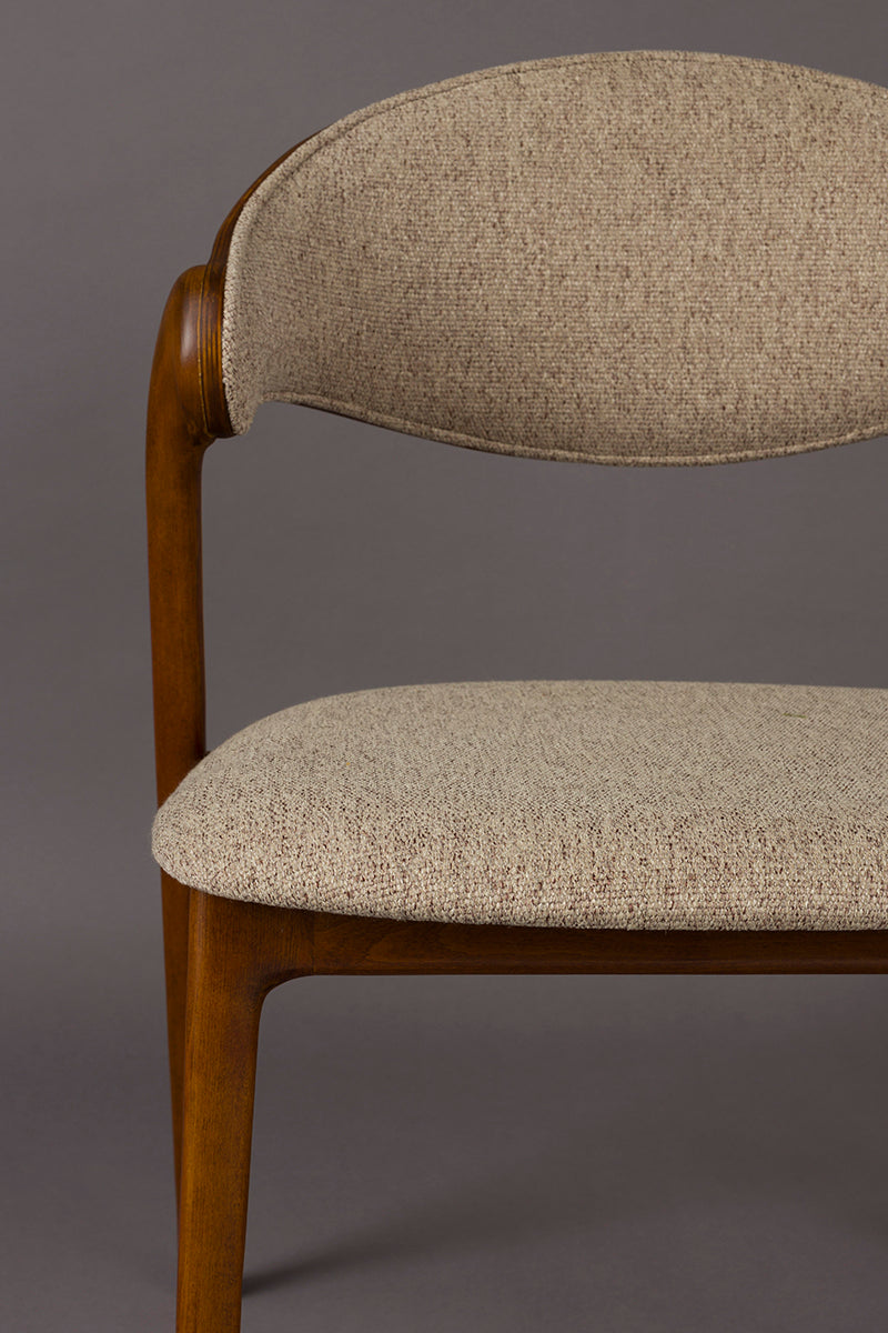 Babington Beige/Walnut Chair (2/Set)