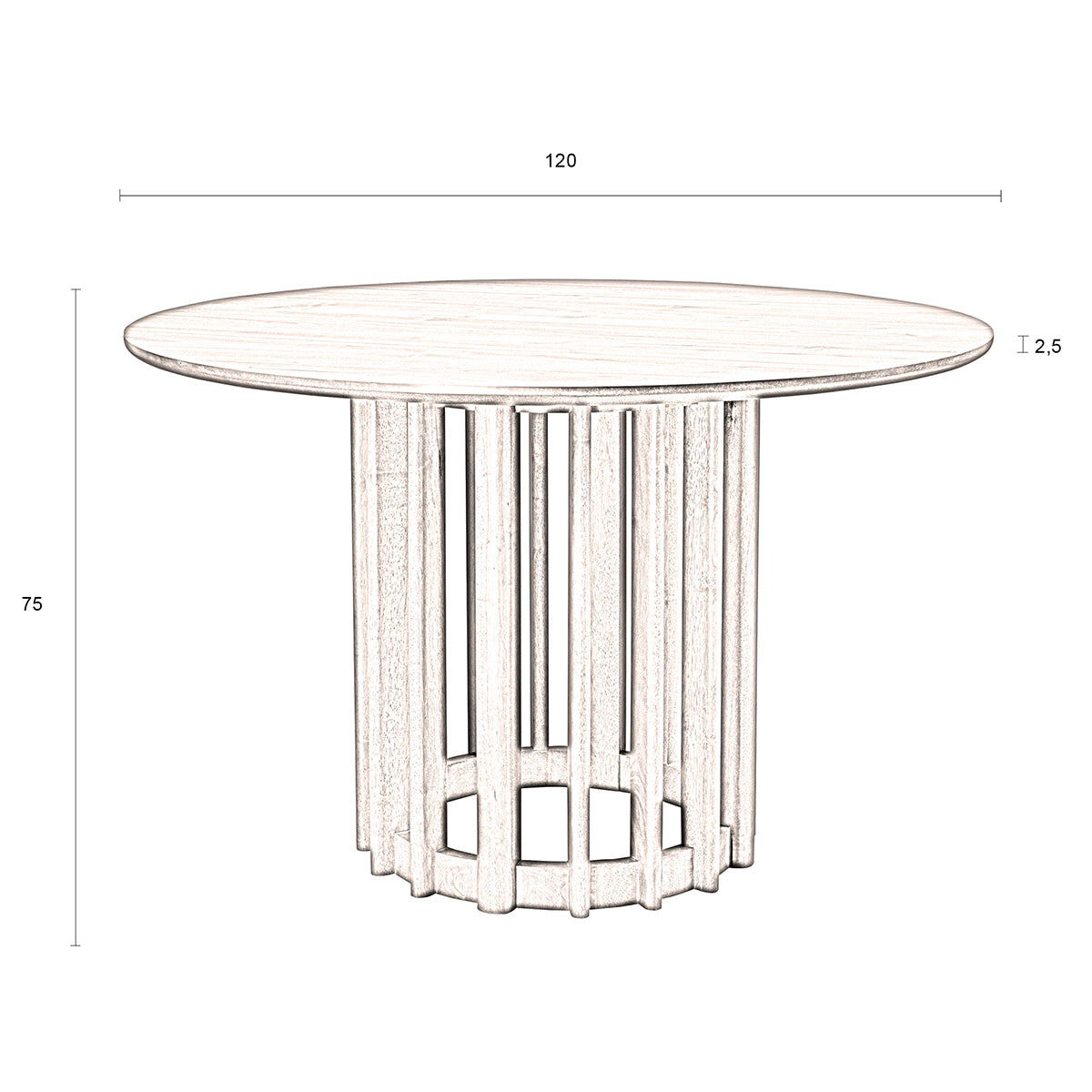 Barlet Round Dining Table