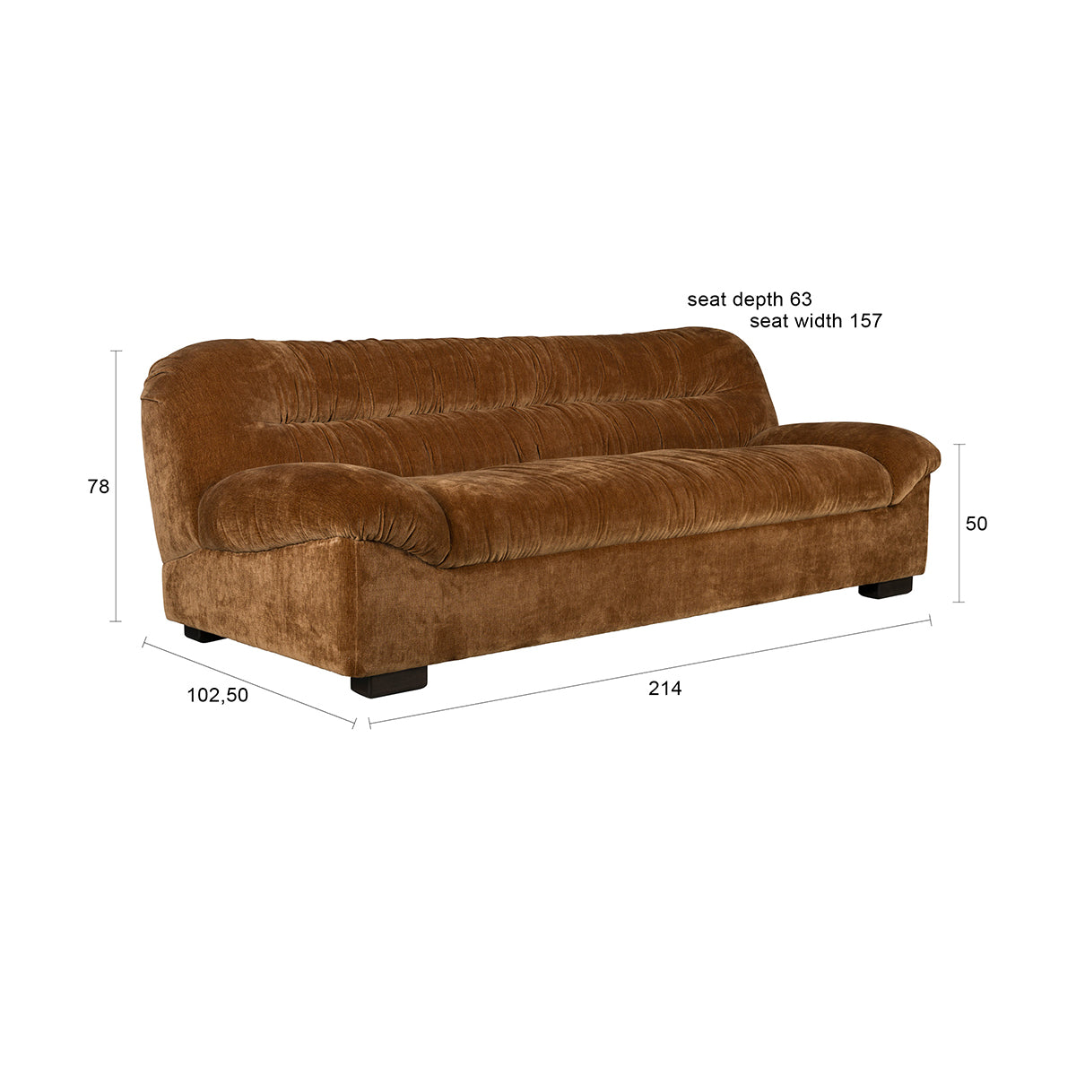 Douglas Velvet Sofa