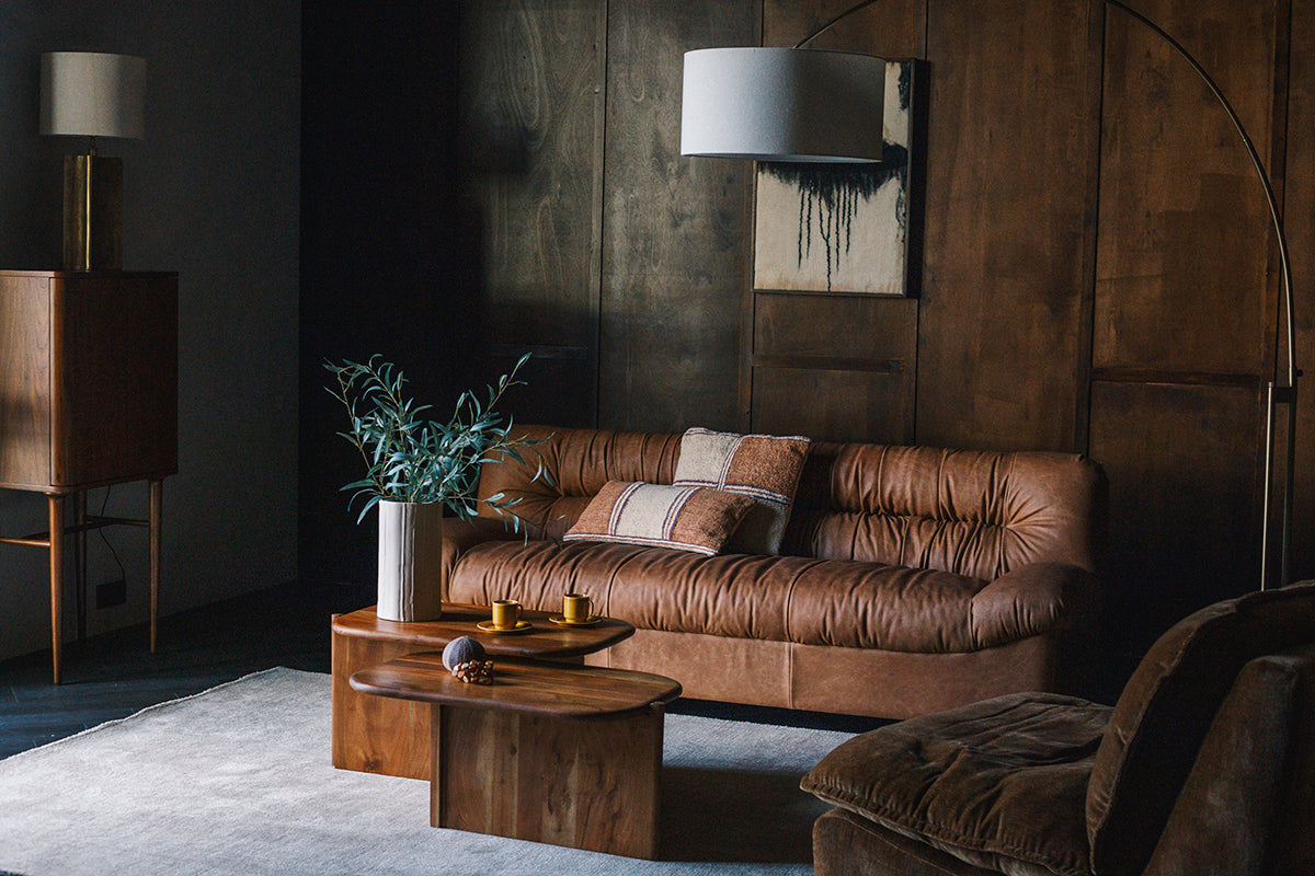 Douglas Wax Leather Sofa