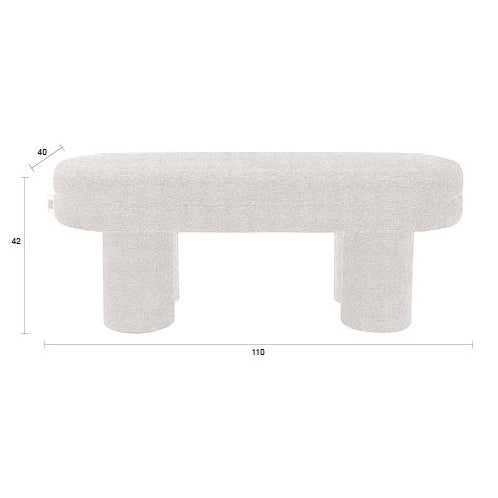 Fern Boucle Bench