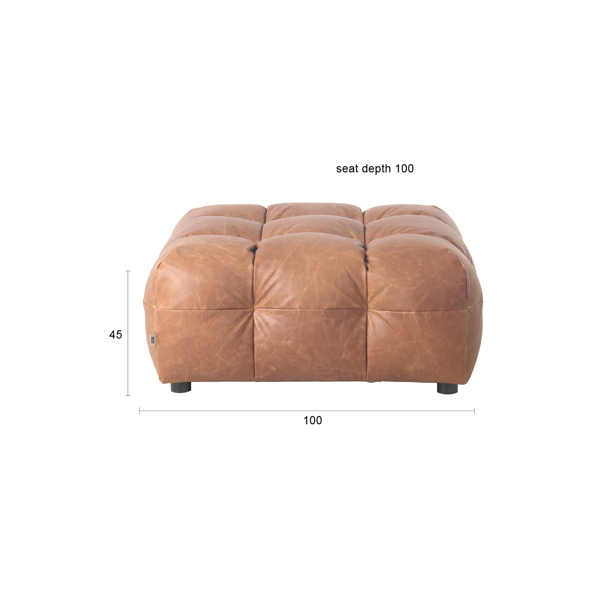 Hackman Leather Hocker