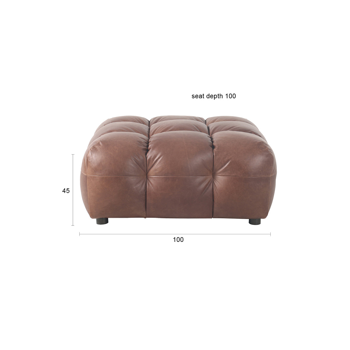 Hackman Leather Hocker