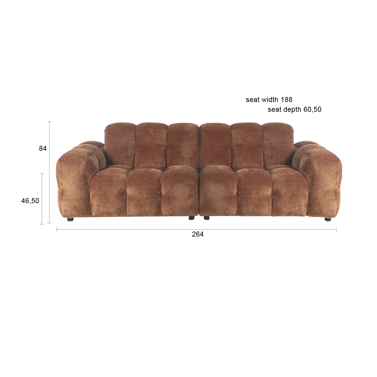 Hackman Velours Sofa