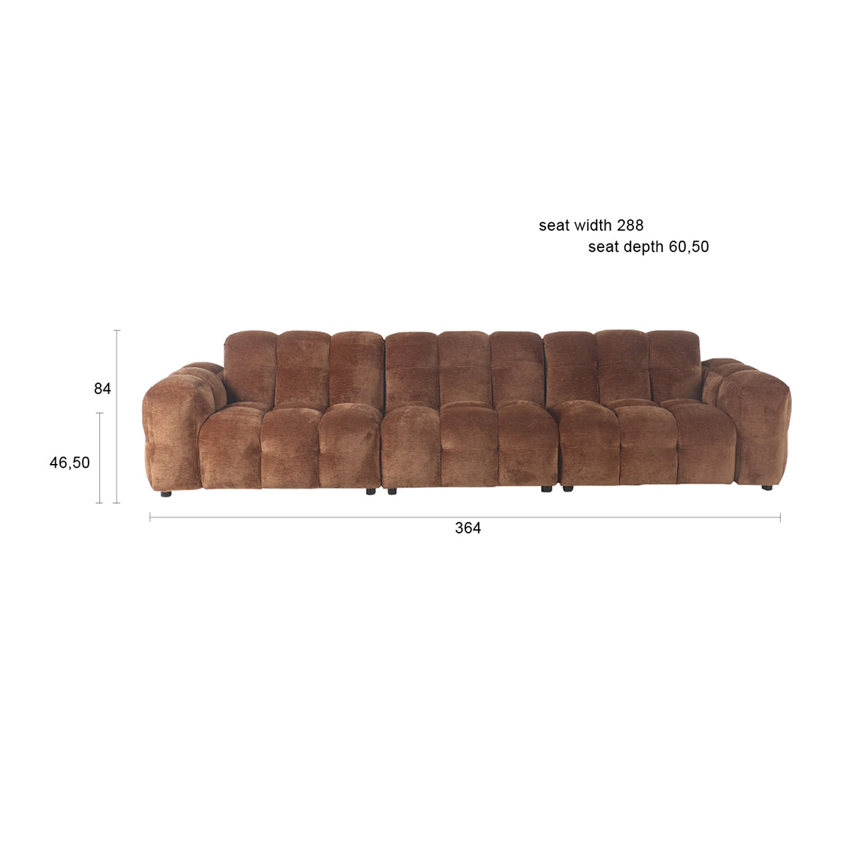Hackman Velours Sofa