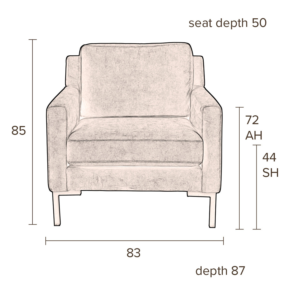 Houda 1 Seater Sofa