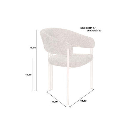 Naida Boucle Chair (2/Set)