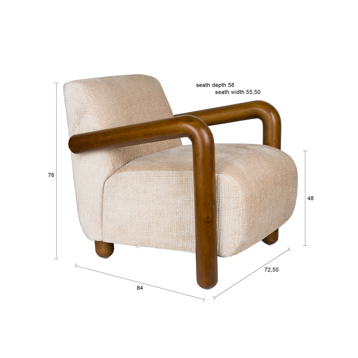 Robinson Cream Lounge Chair