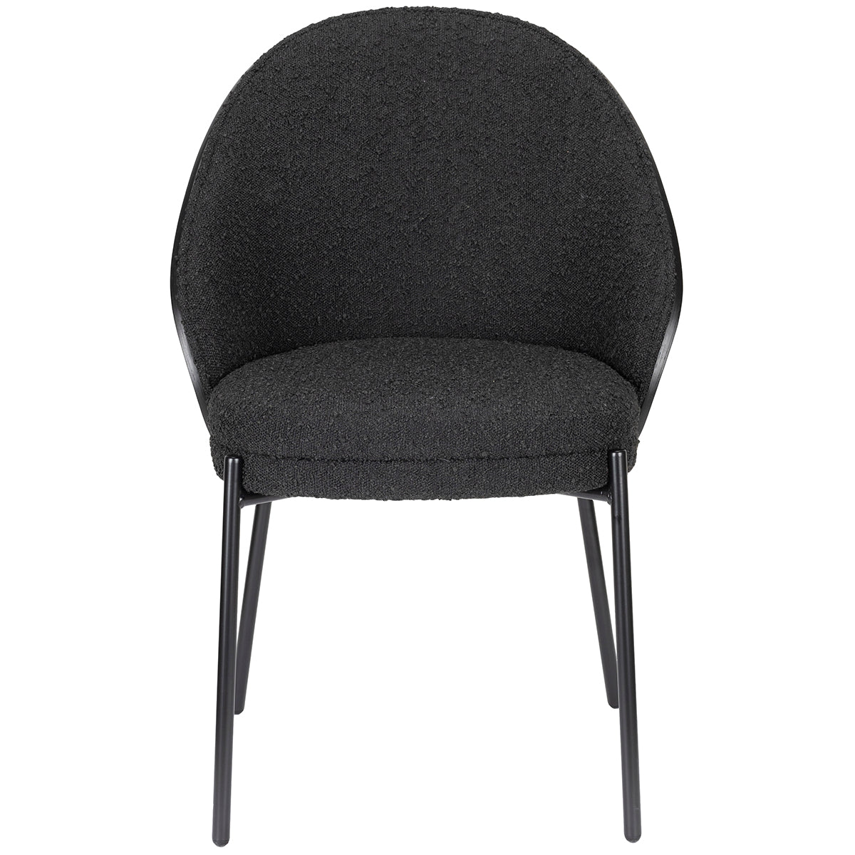 Rodin Black Boucle Chair (2/Set)