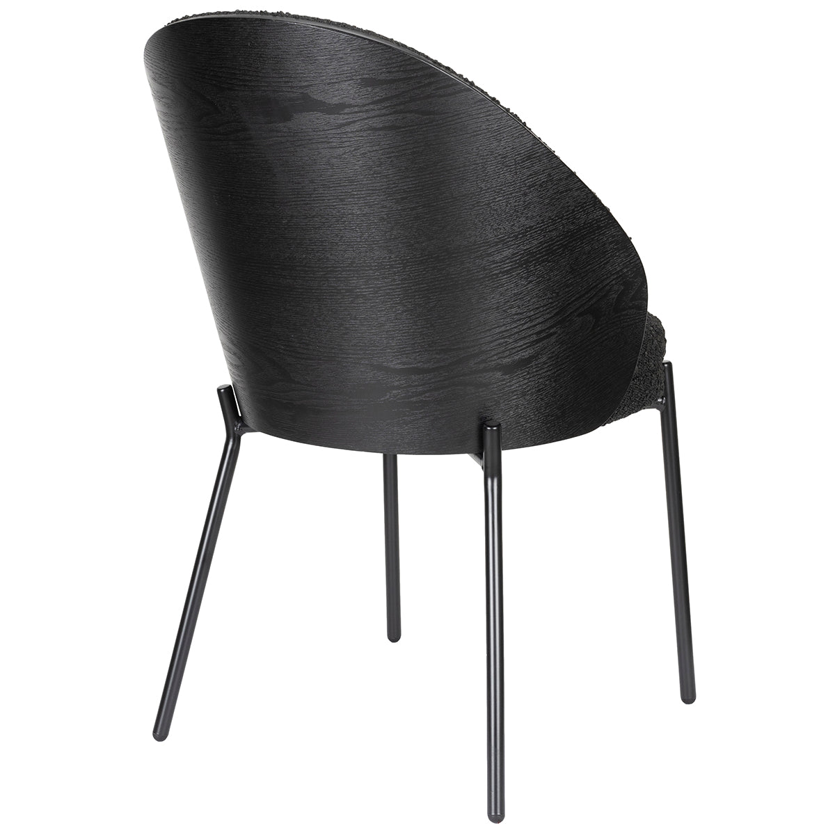 Rodin Black Boucle Chair (2/Set)