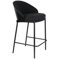 Rodin Black Boucle Counter Chair