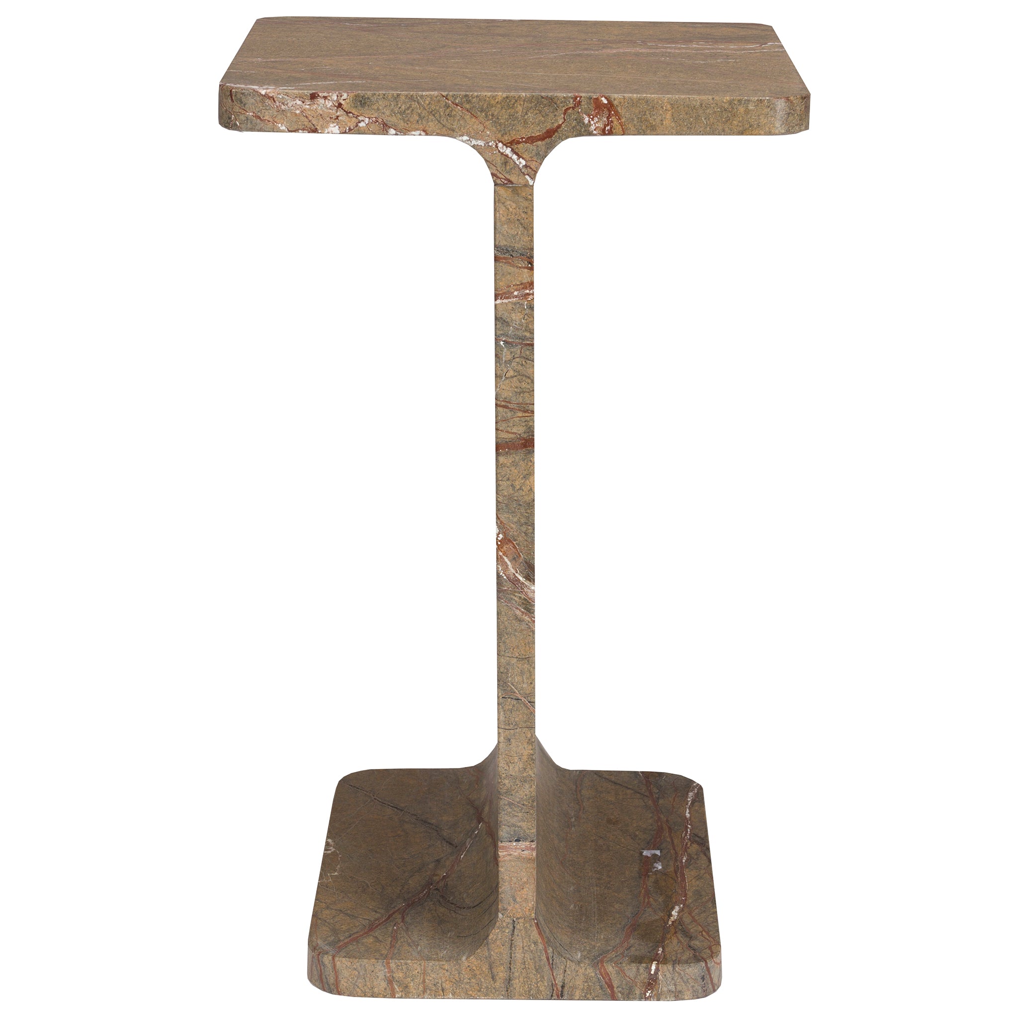 Satpura Brown Marble Side Table