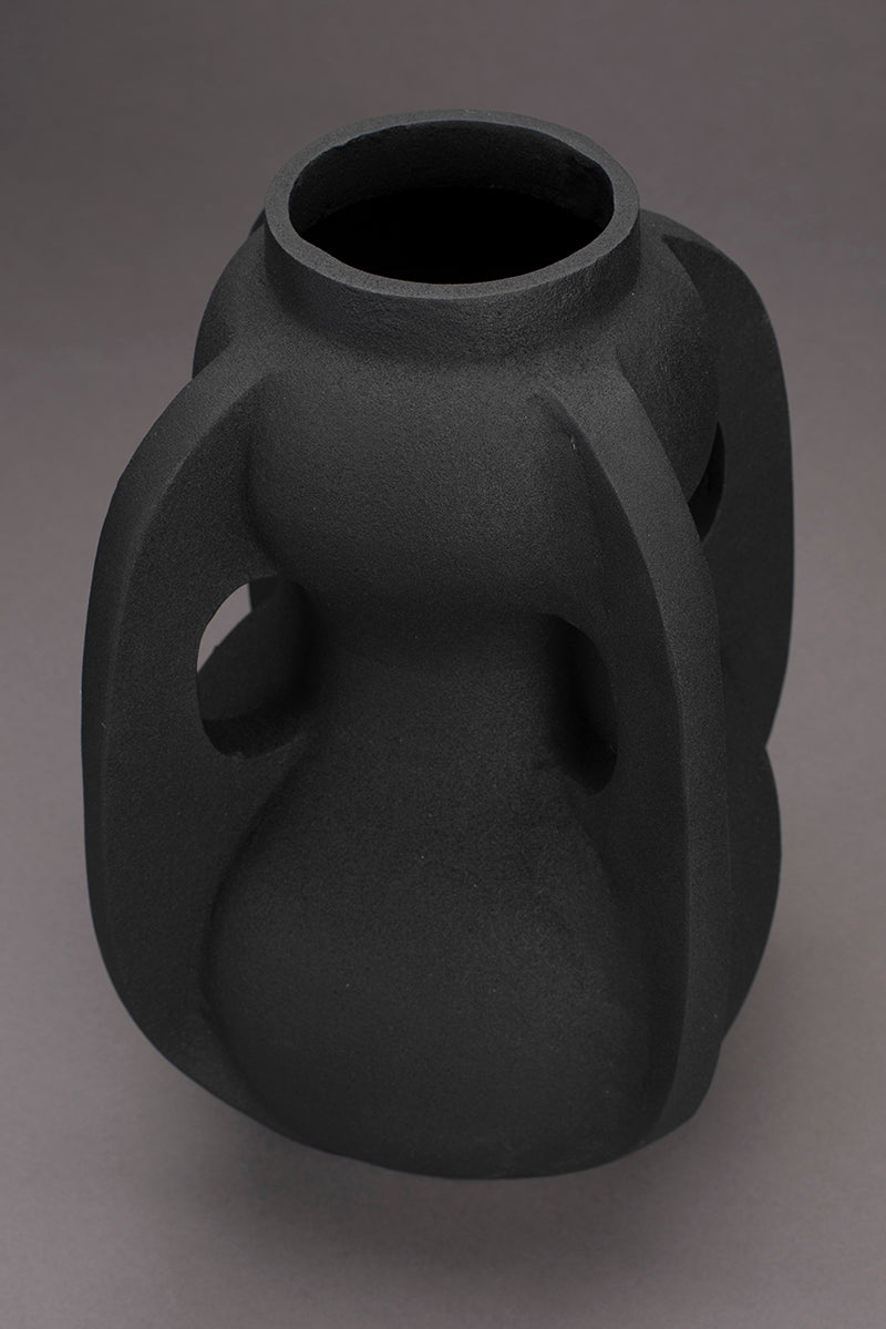 Thiago Black High Vase