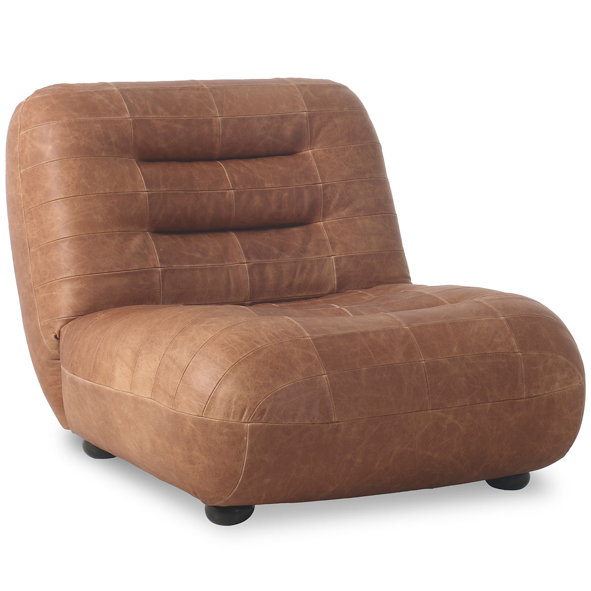 Wyatt Wax Leather Lounge Chair