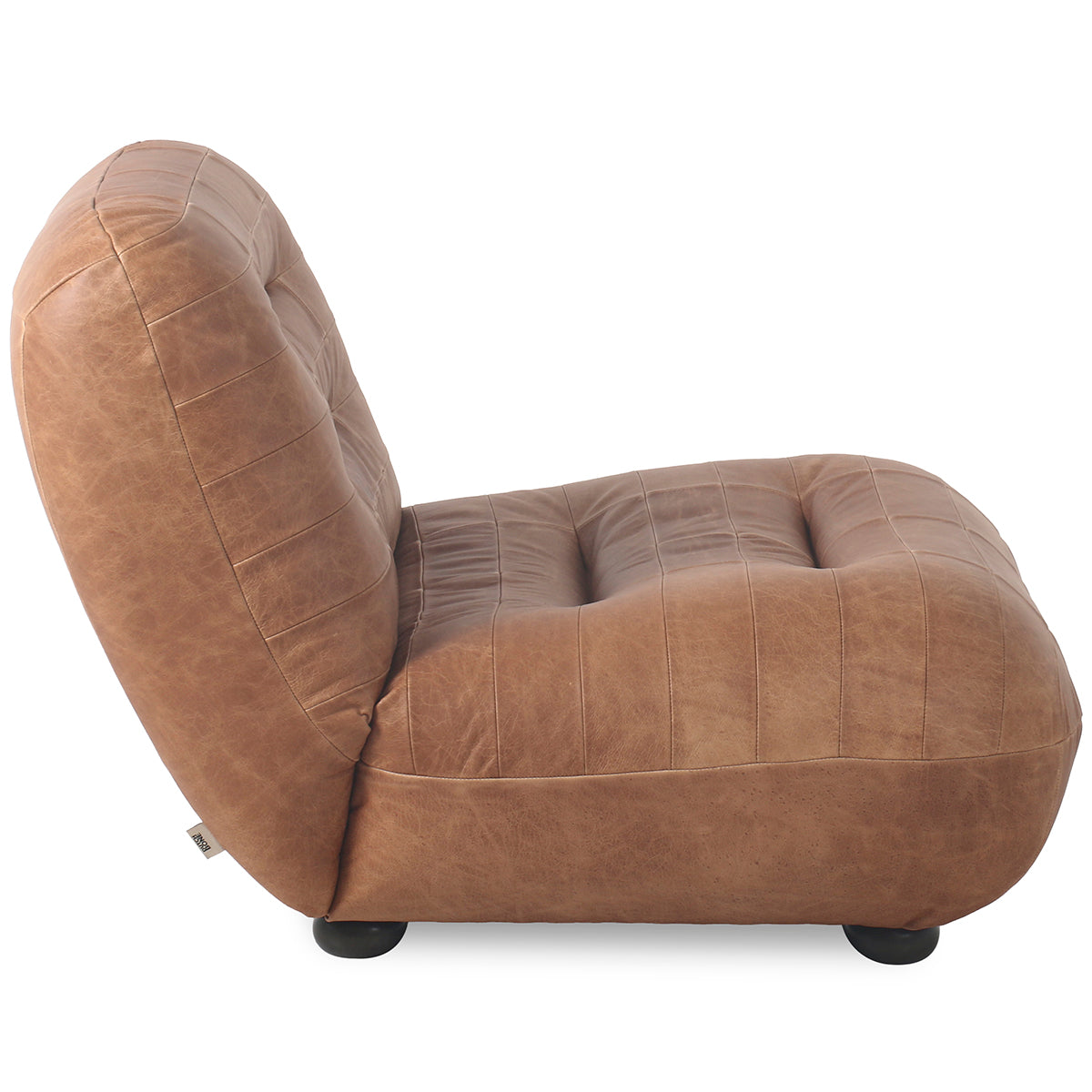 Wyatt Wax Leather Lounge Chair