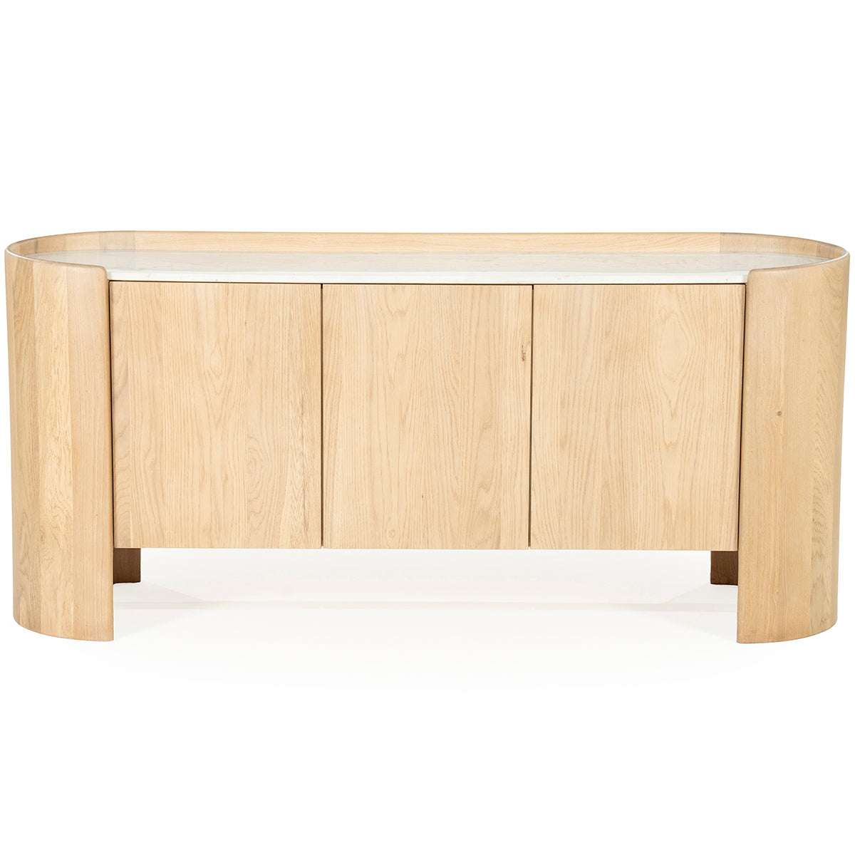 Don Natural Oak Wood/Marble Sideboard