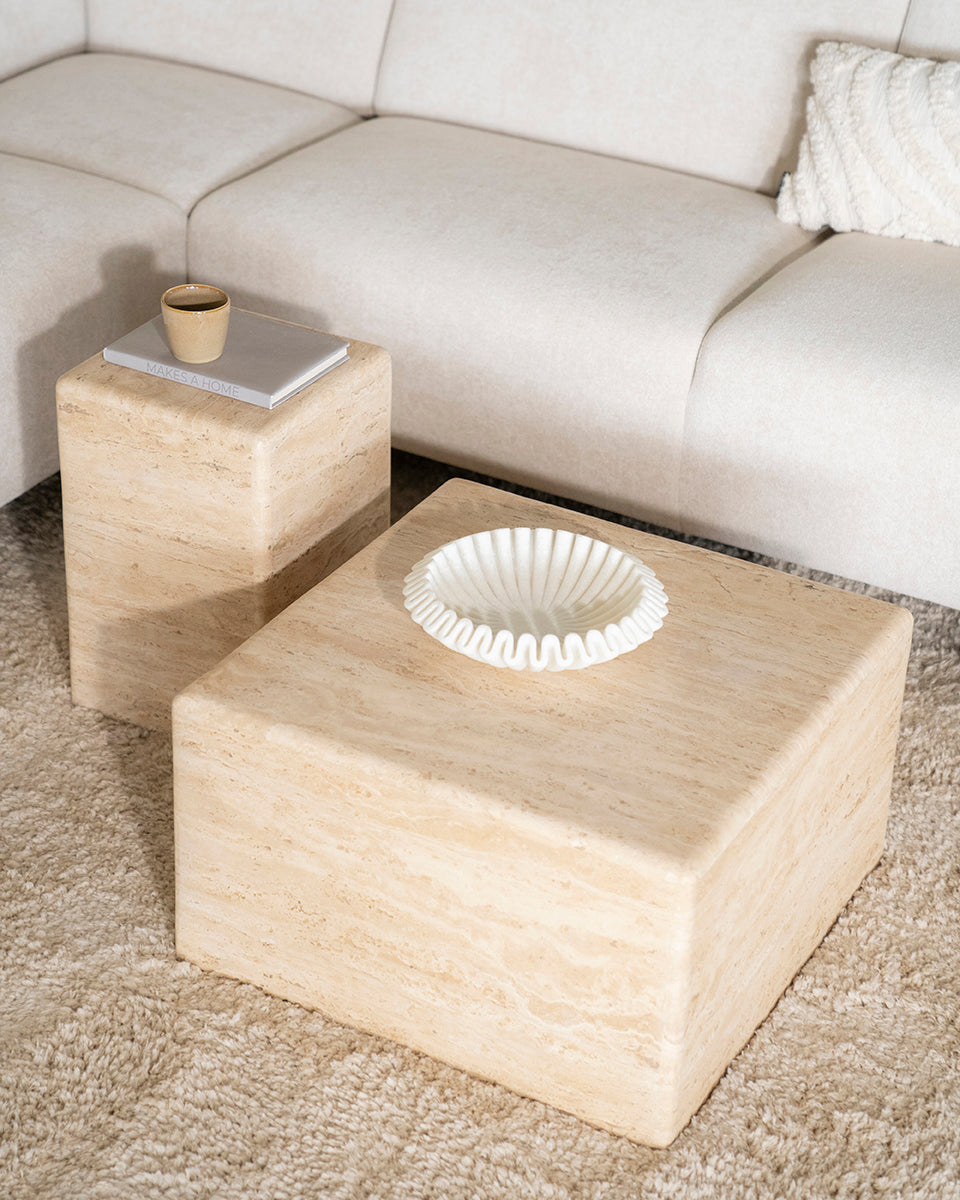 Donta Travertine Coffee Table