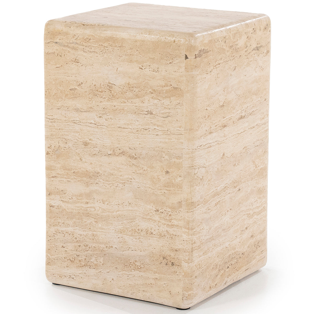 Donta Travertine Side Table