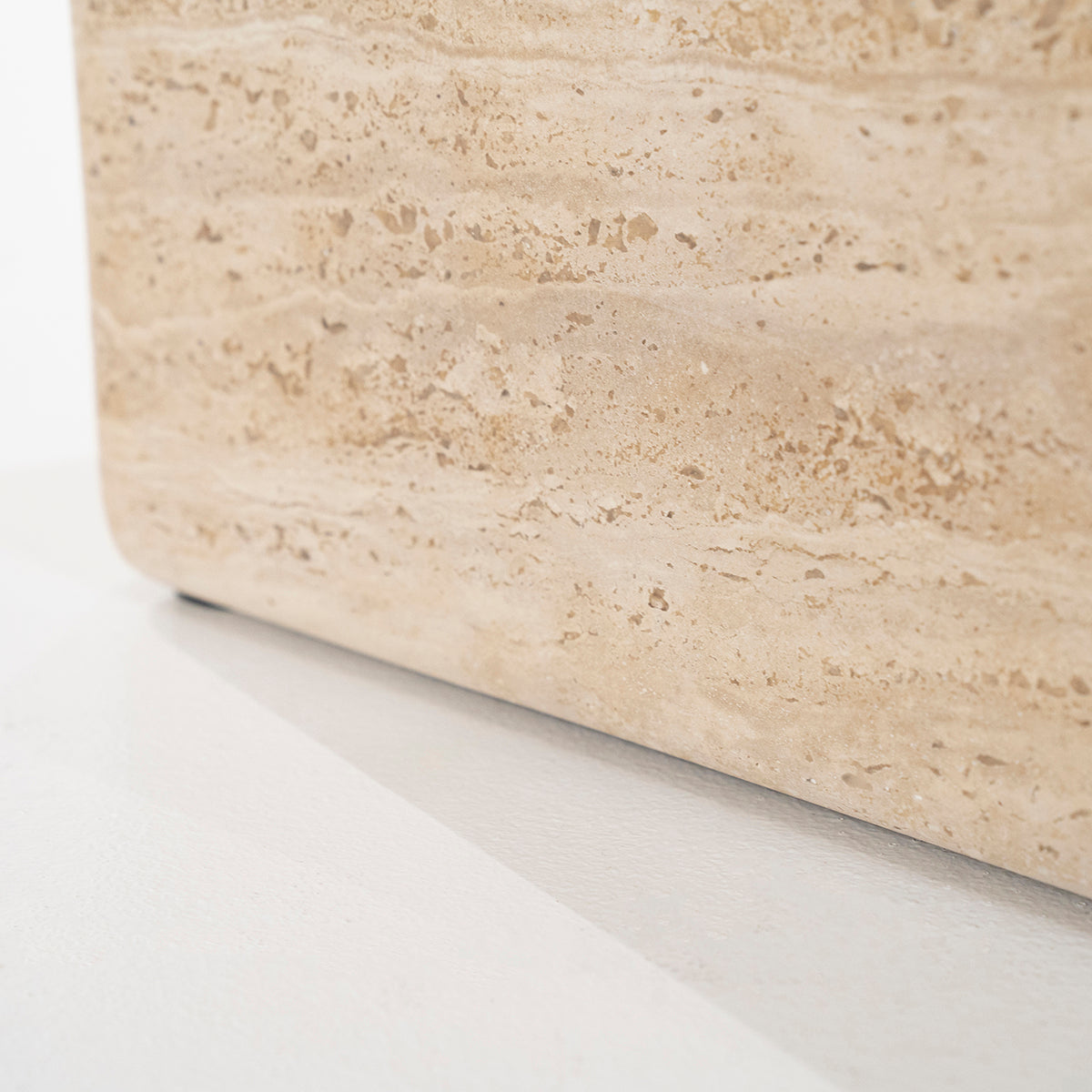 Donta Travertine Side Table