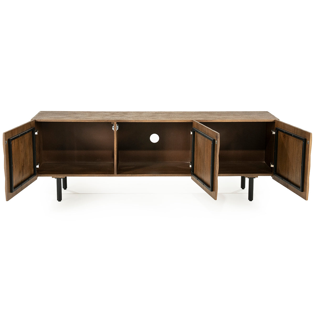 Felix Mango Wood 3 Doors TV Cabinet