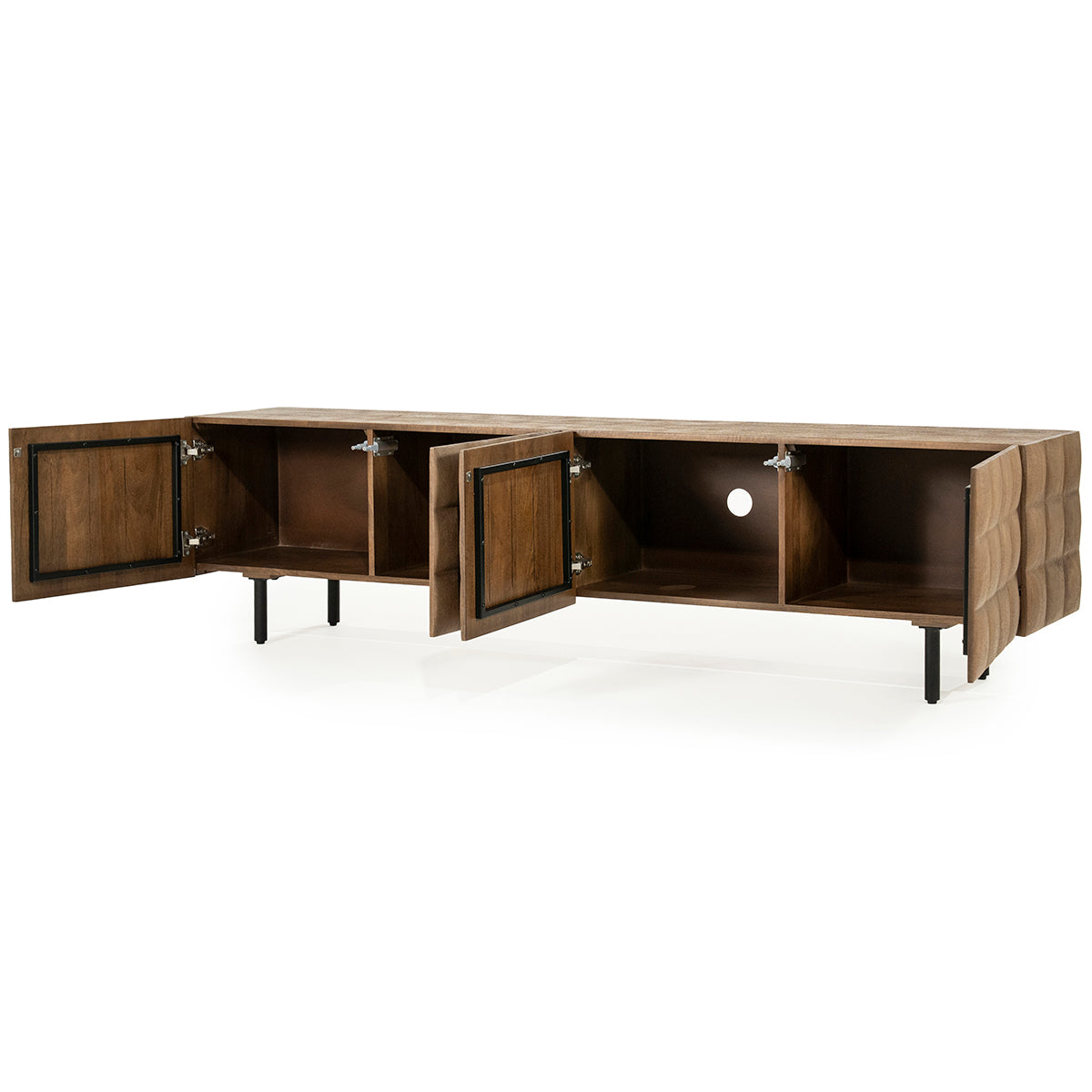 Felix Mango Wood 4 Doors TV Cabinet