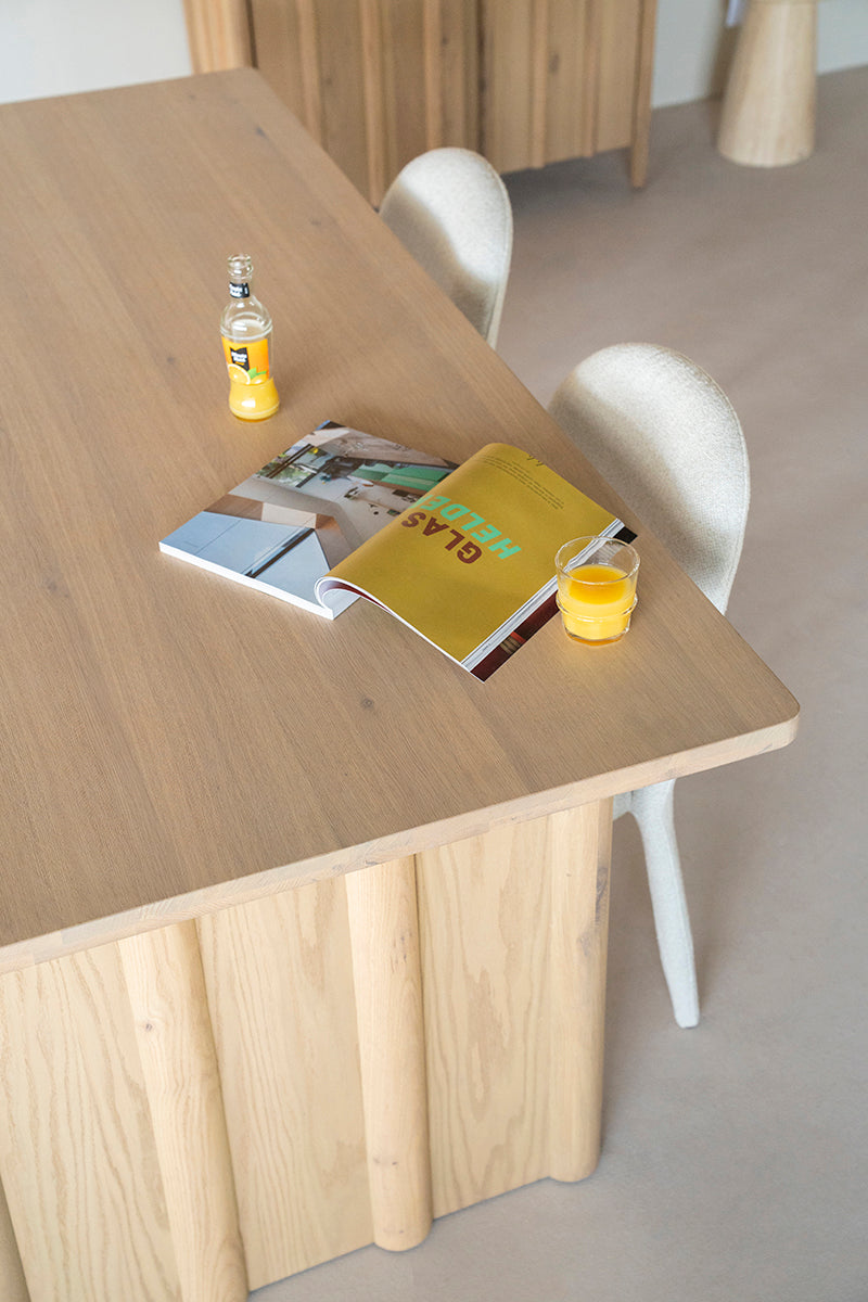 Jake Oak Wood Dining Table