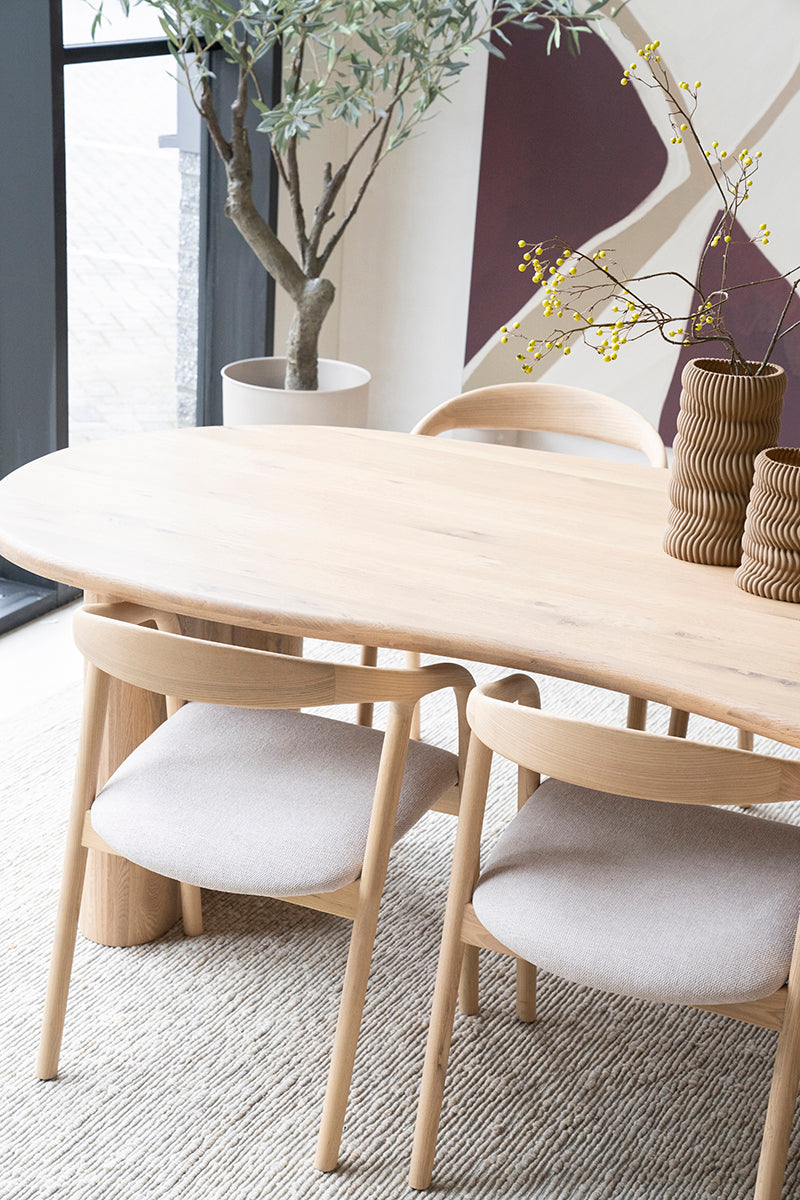 Josh Oak Wood Dining Table